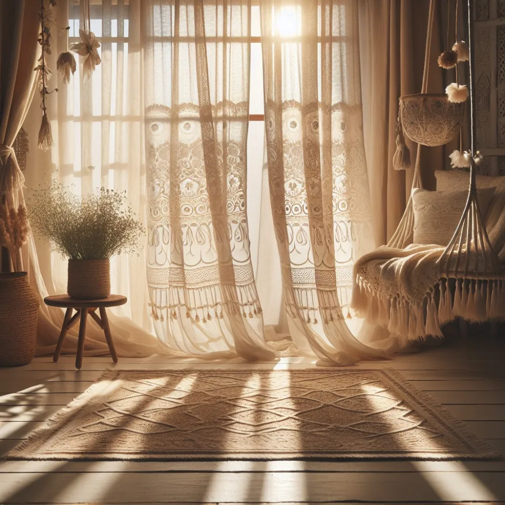 Zasłony Boho